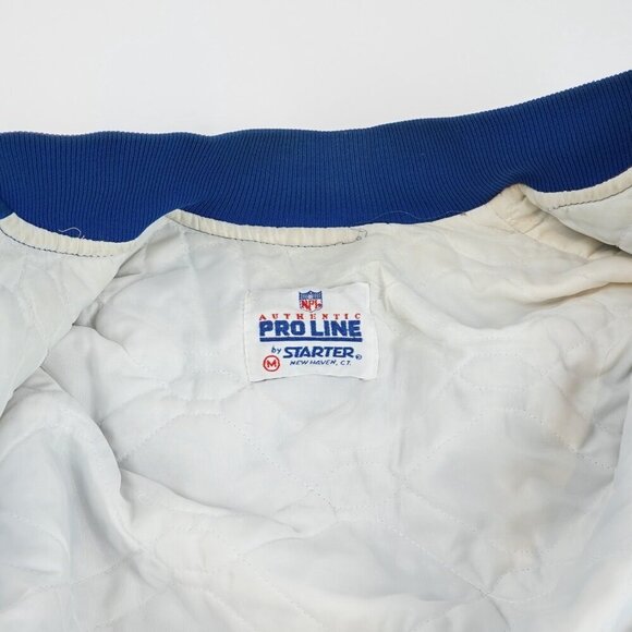 New England Patriots Satin Starter Bomber Jacket - Mens Medium - Vintage 80s/90s - Picture 8 of 11